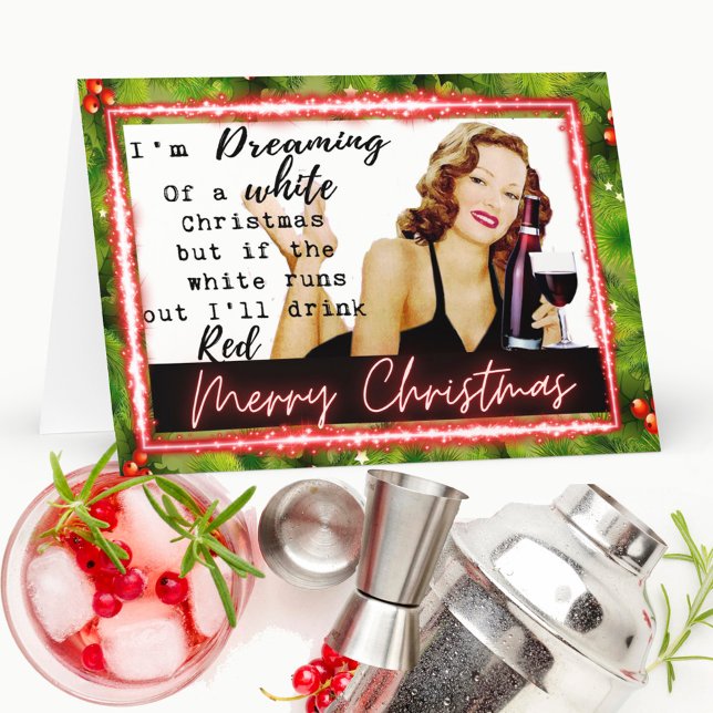 Tarjeta De Agradecimiento Funny Christmas Card Best Friend "White Christmas" (Subido por el creador)