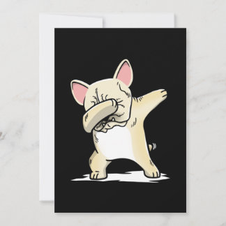 Tarjeta De Agradecimiento Funny Dabbing Bulldog Dog