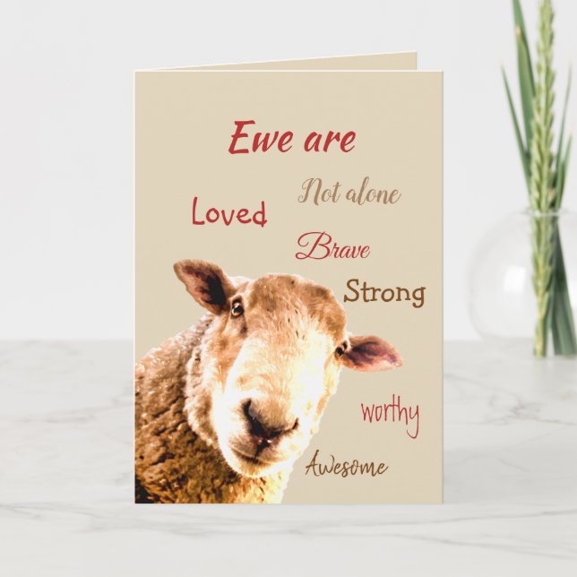 Tarjeta De Agradecimiento Funny de apoyo motivador se pone bien pronto (Anverso)