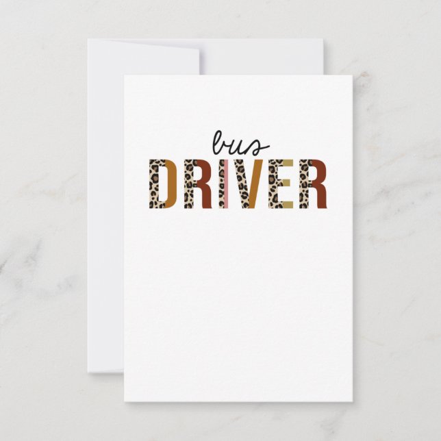 Tarjeta De Agradecimiento Funny de impresión de leopardo del controlador de  (Anverso)