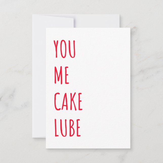 Tarjeta De Agradecimiento Funny Dirty Naughty Birthday Card (Anverso)