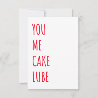 Tarjeta De Agradecimiento Funny Dirty Naughty Birthday Card