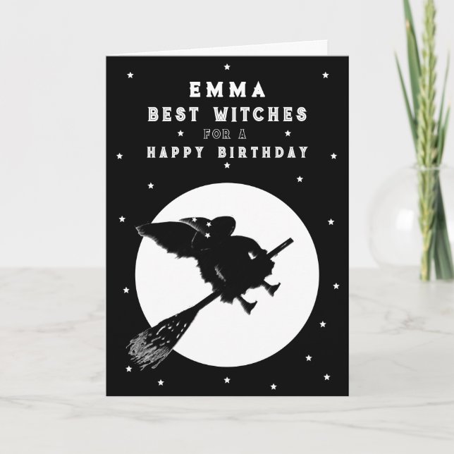 Tarjeta De Agradecimiento Funny Halloween Birday Card (Anverso)