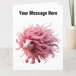 Tarjeta De Agradecimiento Funny Horse Card