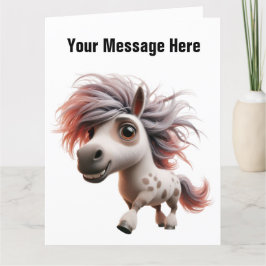 Tarjeta De Agradecimiento Funny Horse Card