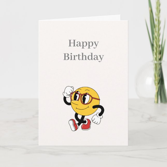 Tarjeta De Agradecimiento Funny Personalizado Happy Birday card (tarjeta de  (Anverso)