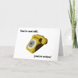 Tarjeta De Agradecimiento Funny Retro 50th Birthday Card