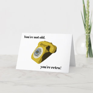 Tarjeta De Agradecimiento Funny Retro 50th Birthday Card