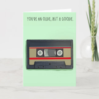 Tarjeta De Agradecimiento Funny retro birthday card cassette tape