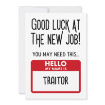 Funny 'Traitor Badge' Coworker sale