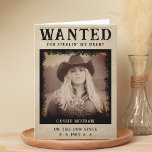 Tarjeta De Agradecimiento Funny Wanted Poster Esposa Esposa Feliz Cumpleaños<br><div class="desc">Retro,  vintage de los años 1800 quería poster graciosa tarjeta de cumpleaños feliz con foto. Personalízalo con tu propio texto y una fotografía del destinatario. Ideal para un marido o una mujer.</div>