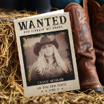Tarjeta De Agradecimiento Funny Wanted Poster Esposa Esposa Feliz Cumpleaños<br><div class="desc">Retro,  vintage de los años 1800 quería poster graciosa tarjeta de cumpleaños feliz con foto. Personalízalo con tu propio texto y una fotografía del destinatario. Ideal para un marido o una mujer.</div>