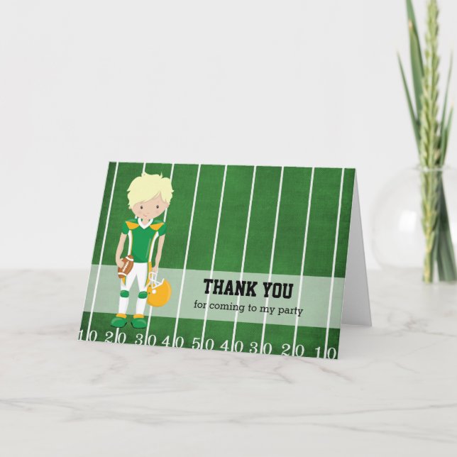 Tarjeta De Agradecimiento Fútbol (Anverso)