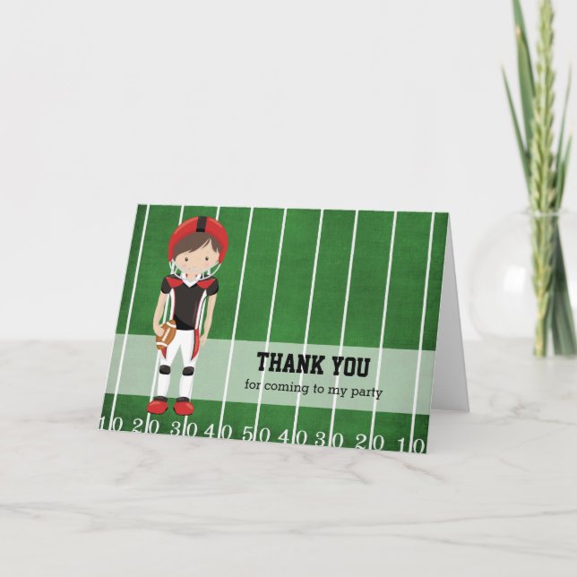 Tarjeta De Agradecimiento Fútbol (Anverso)