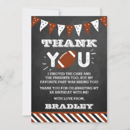 Tarjeta De Agradecimiento Fútbol cualquier cumpleaños de edad