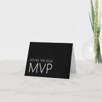 Fútbol moderno negro y blanco MVP Gracias