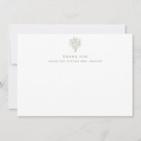 Futura Señora Line Art Floral Bridal Shower Salvia