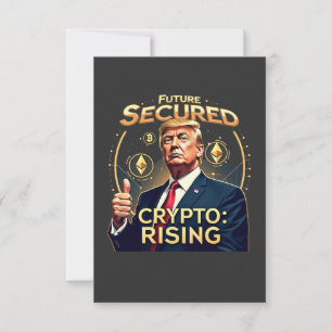 Tarjeta De Agradecimiento Futuro Asegurado Cripto Ascendente Día de Inaugura