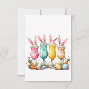 Tarjeta De Agradecimiento Gafas de lata de pascua con orejas confitadas