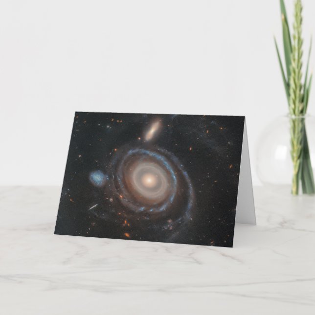 Tarjeta De Agradecimiento Galaxia Bullseye del telescopio espacial Hubble (Anverso)