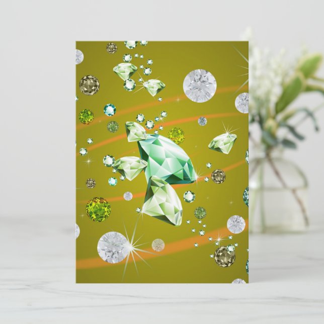 Tarjeta De Agradecimiento Galaxia Diamond 10 (Anverso de pie)