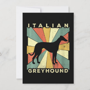 Tarjeta De Agradecimiento galgo italiano 70 regalo v-neck