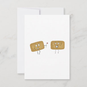 Tarjeta De Agradecimiento Galletas temáticas de Birbiscuit, galletas lindas