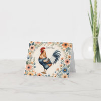 Gallo Rojo y Azul