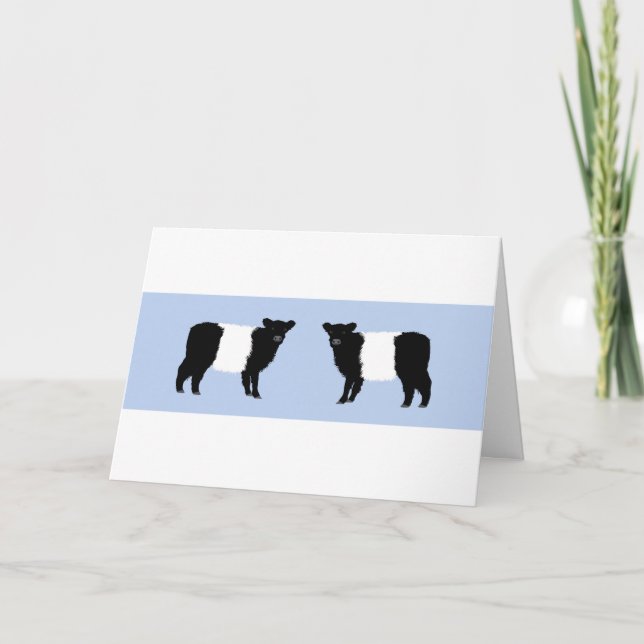 Tarjeta De Agradecimiento Galloway calf brthday card (Anverso)