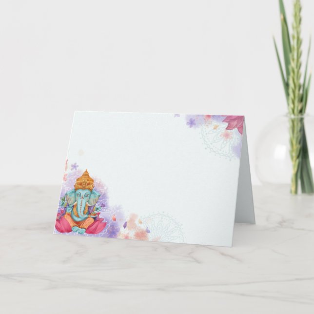 Tarjeta De Agradecimiento Ganesh (Anverso)