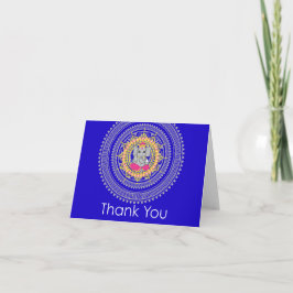 Tarjeta De Agradecimiento Ganesha rosado le agradece cardar