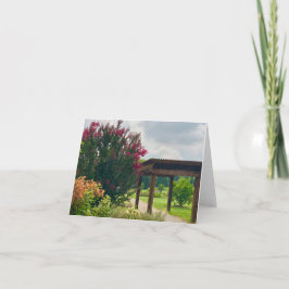 Tarjeta De Agradecimiento Garden View Notecard