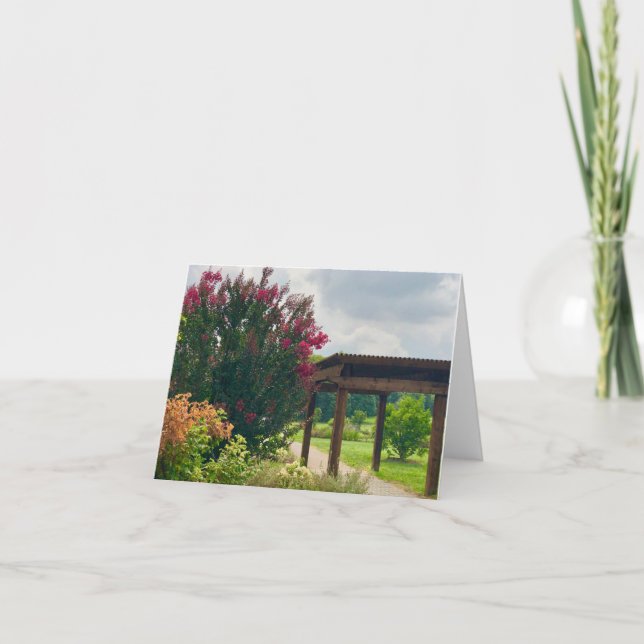 Tarjeta De Agradecimiento Garden View Notecard (Anverso)