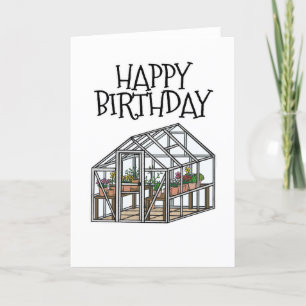 Tarjeta De Agradecimiento Gardener Birthday Card Gardening Greenhouse