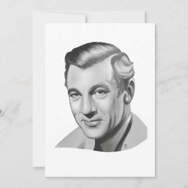 Tarjeta De Agradecimiento Gary Cooper (Anverso)