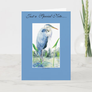 Tarjeta De Agradecimiento Garza de gran azul