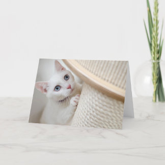 Tarjeta De Agradecimiento Gatito