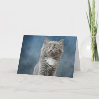 Tarjeta De Agradecimiento Gatito