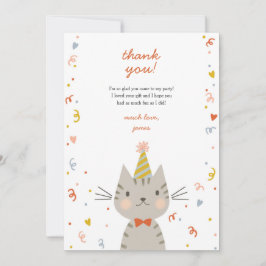 Tarjeta De Agradecimiento Gato Guapo 