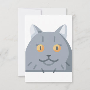 Tarjeta De Agradecimiento gato persa