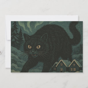 Tarjeta De Agradecimiento gato yule de Navidad islandés
