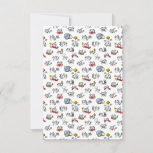 Tarjeta De Agradecimiento Gatos divertidos, leche y magia.