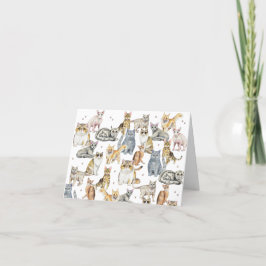 Tarjeta De Agradecimiento Gatos Gatos Gatos