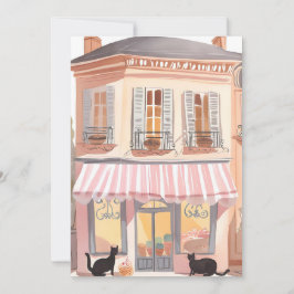 Tarjeta De Agradecimiento Gatos parisinos