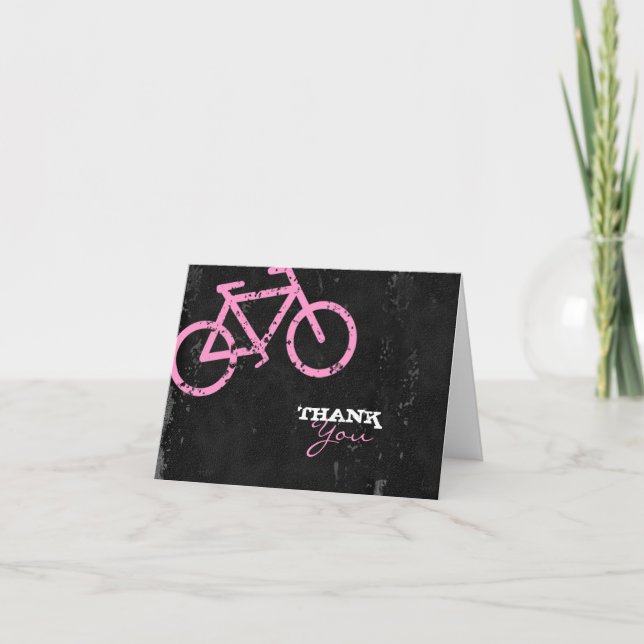 Tarjeta De Agradecimiento GC | Hormigón de la ciudad del ciclo - Rosa (Anverso)