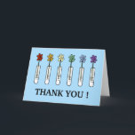 Tarjeta De Agradecimiento Geek Science Rainbow Flower Gracias<br><div class="desc">Geek Science Rainbow Flower Gracias Cartas

Personalizar.  Interior en blanco</div>