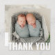 Tarjeta De Agradecimiento Gemelos de regalo para bebés Gracias recién nacido (Anverso / Reverso)