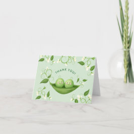 Tarjeta De Agradecimiento Gemelos dos maricas en un género neutro de pod