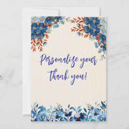 Tarjeta De Agradecimiento Gemelos en flor