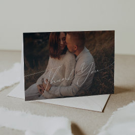 Tarjeta De Agradecimiento Género caprichoso Neutral Baby Shower foto doblada